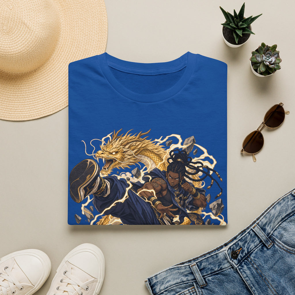 Golden Dragon | Ninja Dragon Kick | Martial Arts Warrior T Shirt