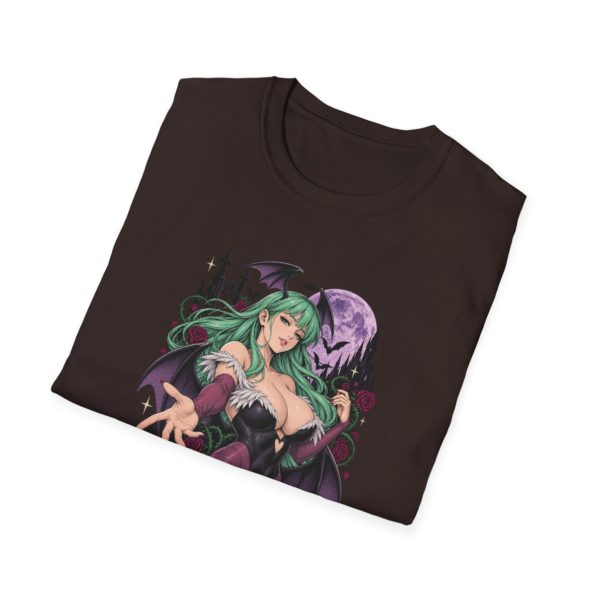 Morrigan | Sexy Succubus Pin Up Girl | Gothic Sorceress Halloween Gamer T-Shirt