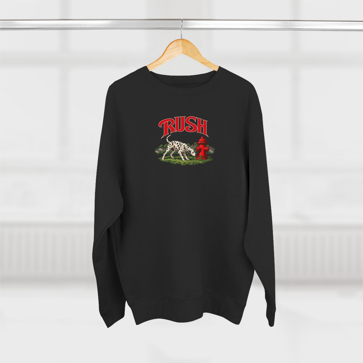 Rush | Signals | Dog & Fire Hydrant Prog Band Crewneck Sweatshirt