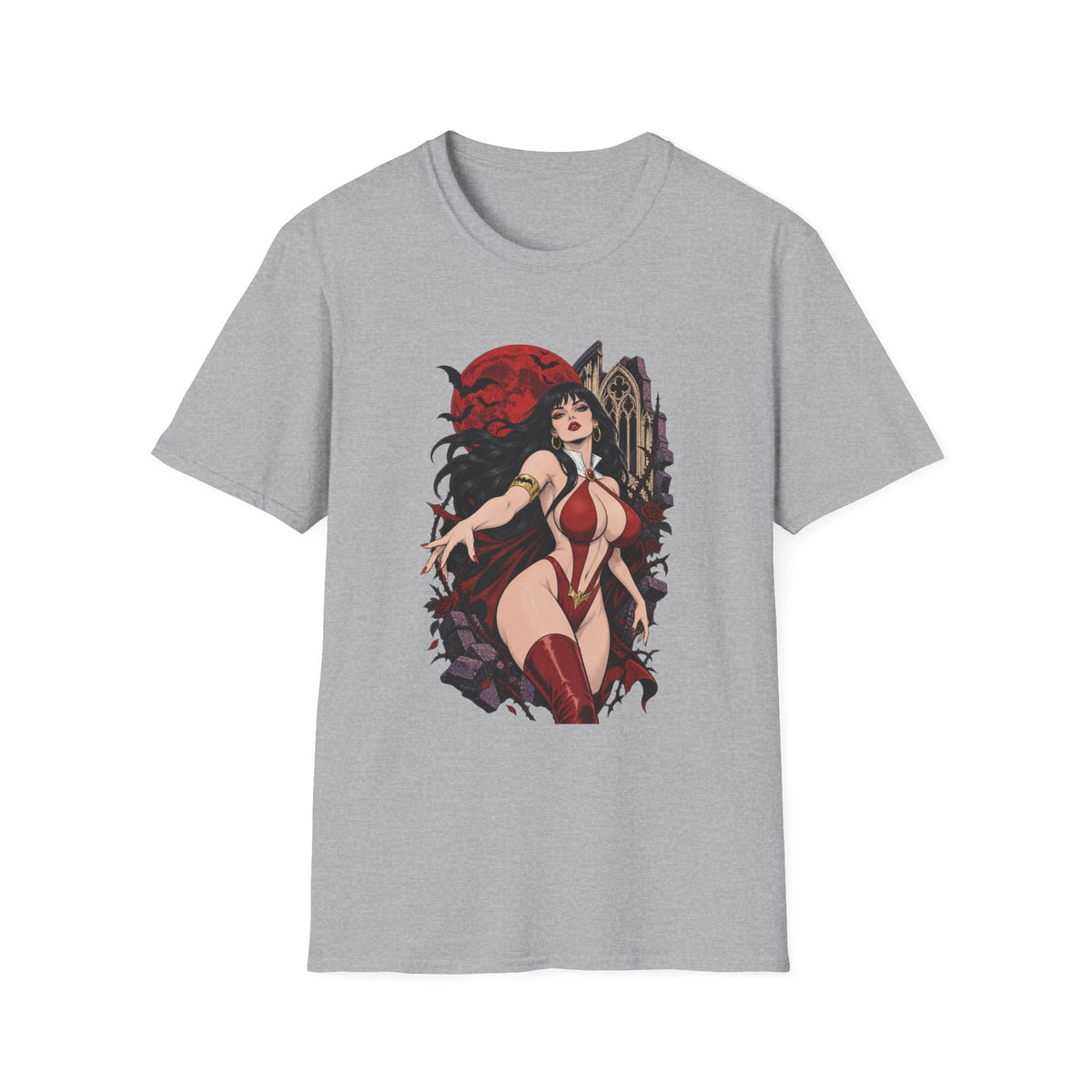 Vampirella | Sexy Vampire Queen | Pin Up Girl | Sexy Halloween Graphic T-Shirt