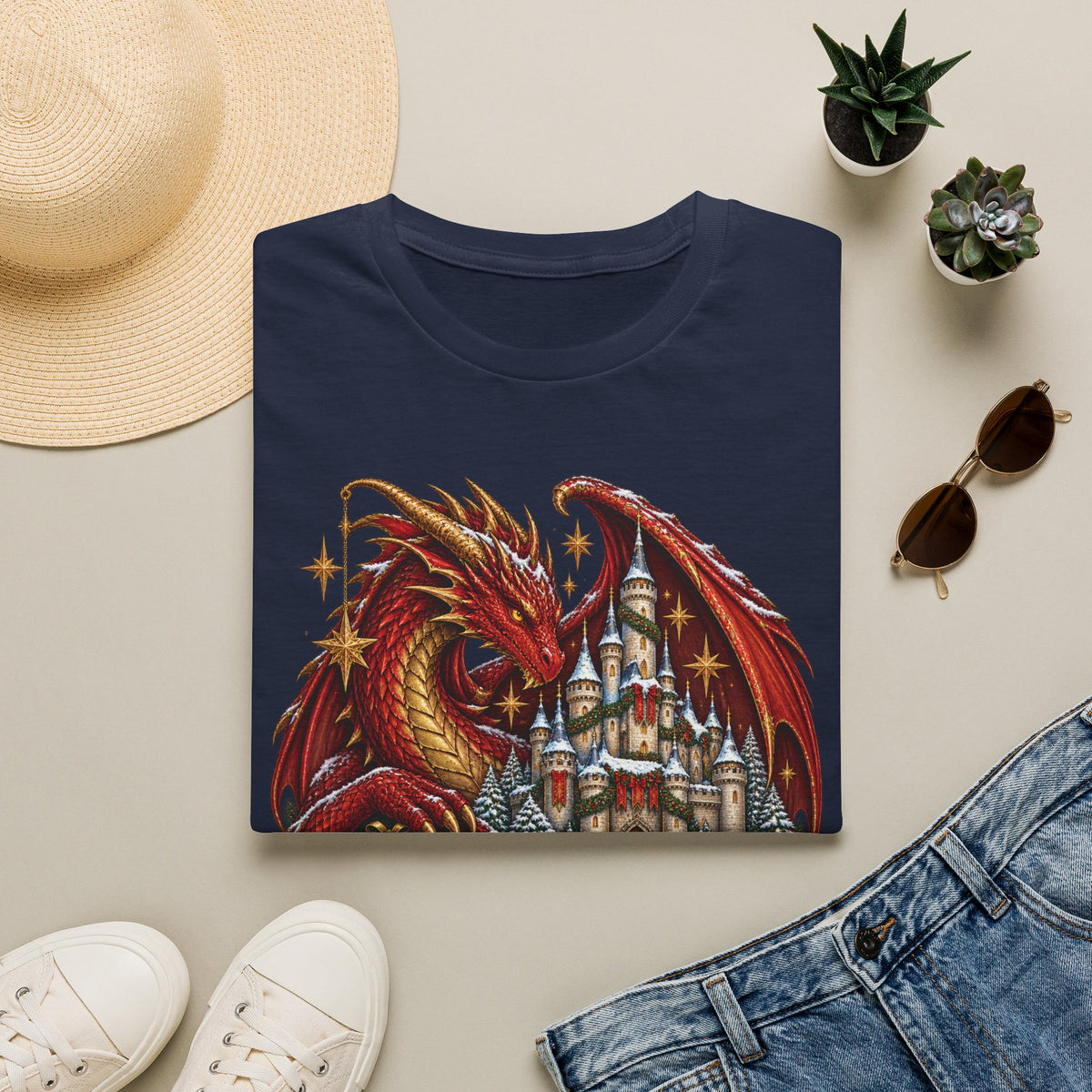 All I Want For Christmas | Dragon Castle T-Shirt