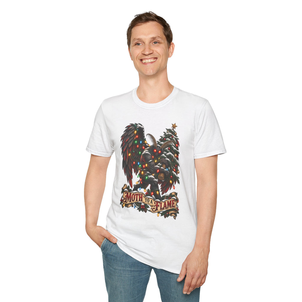 Moth to a Flame | Mothman | Christmas T Shirt