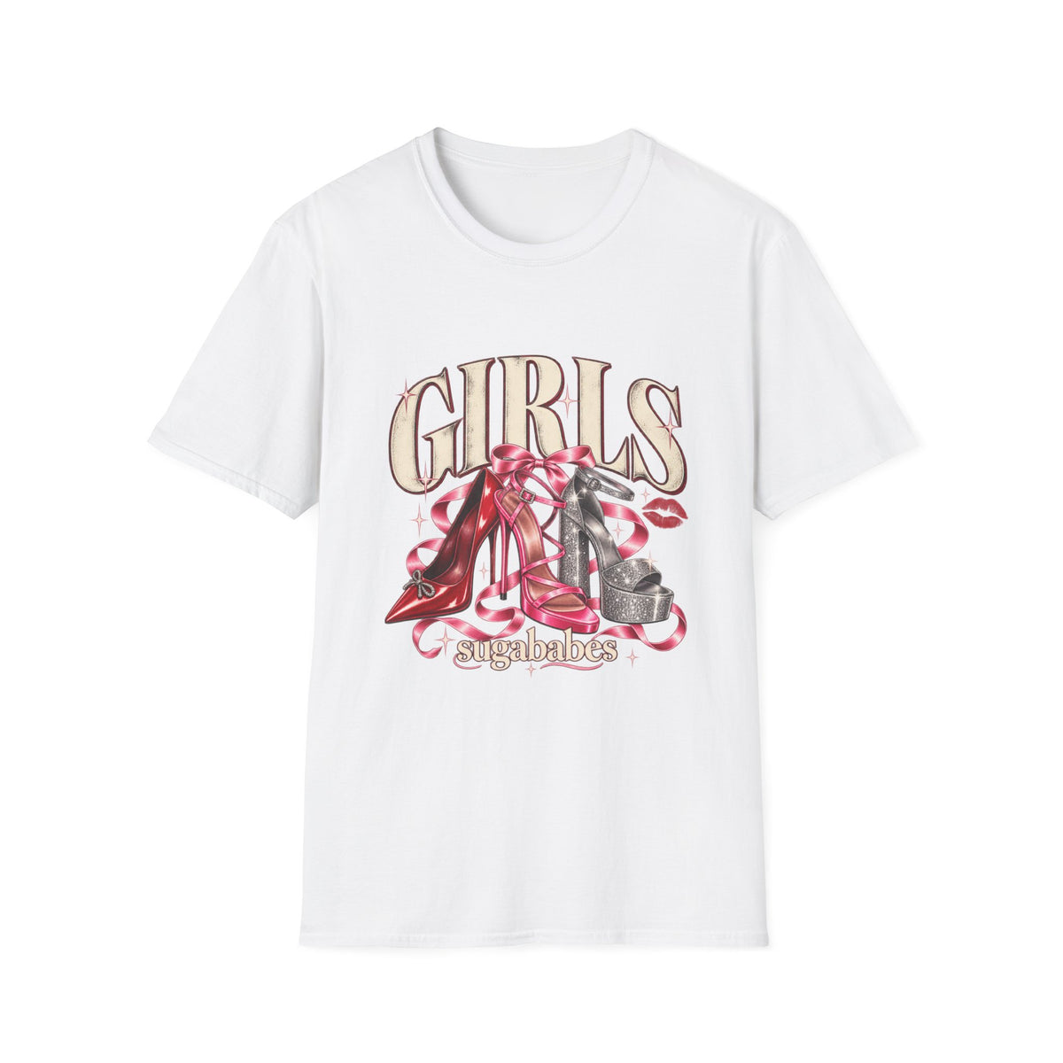 Sugababes |  Red Heels & Ribbons | Girls Night T Shirt