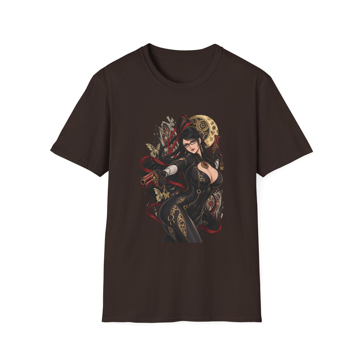 Bayonetta | Sexy Gothic Gaming Anime Pin Up Girl | Gothic Sorceress T-Shirt