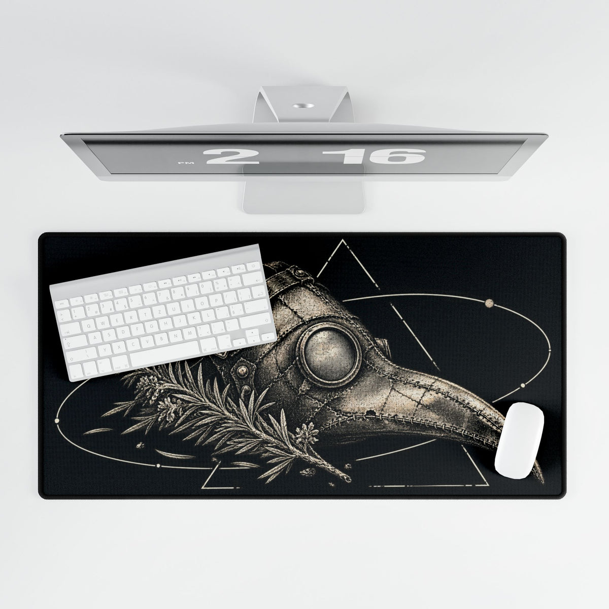 Plague Doctor | Gothic Botanical Gaming/Work Desk Pad
