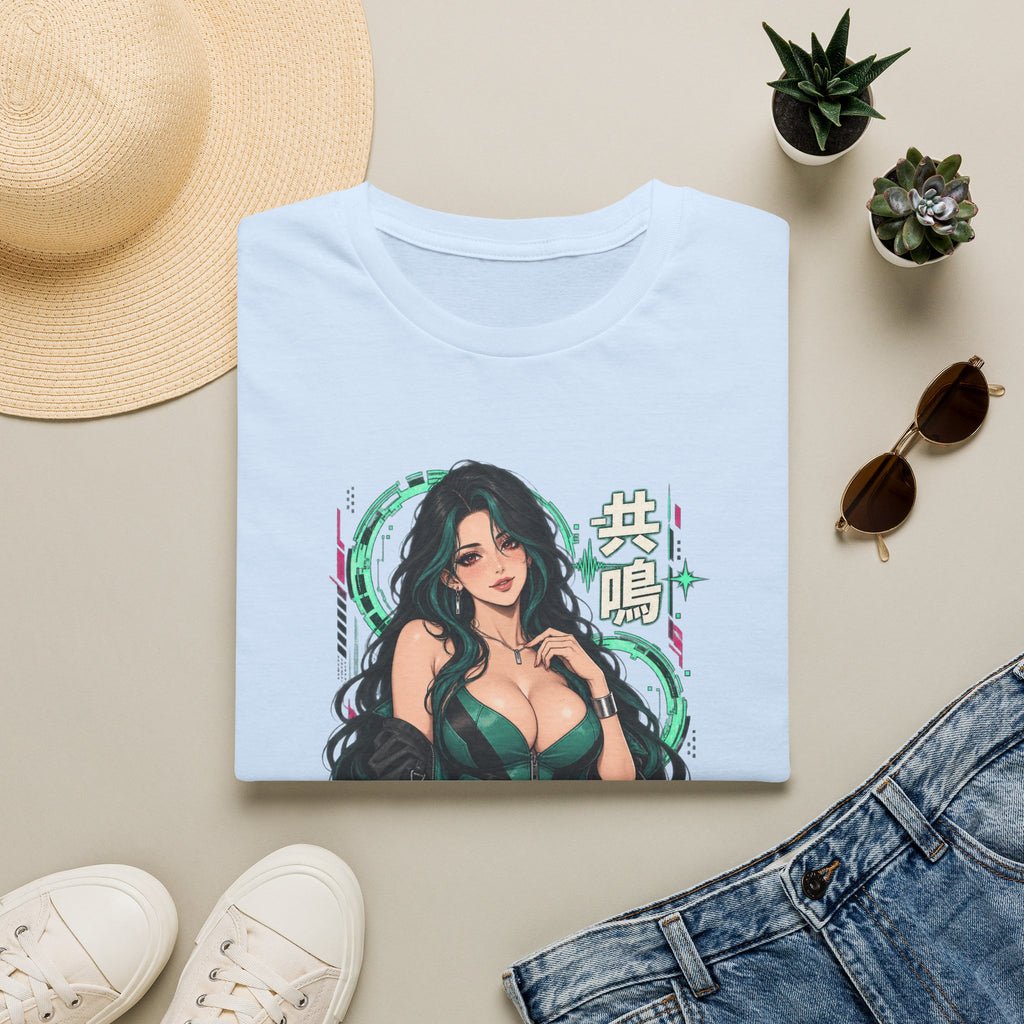 Jade | Sexy Anime Pin Up Girl | Waifu Graphic T‑Shirt