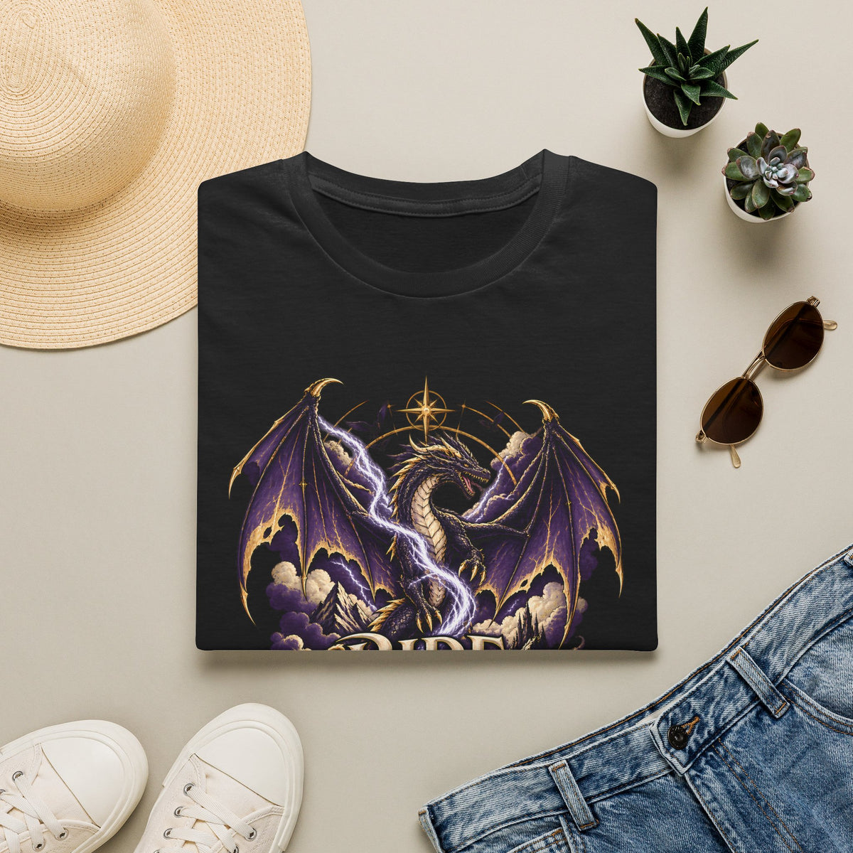 Ride the Storm | Fourth Wing Book Inspired Dragon T Shirt