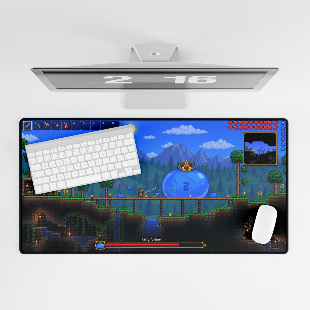 Terraria Desk Mat | Boss Battle Scene | Gaming Mouse Pad