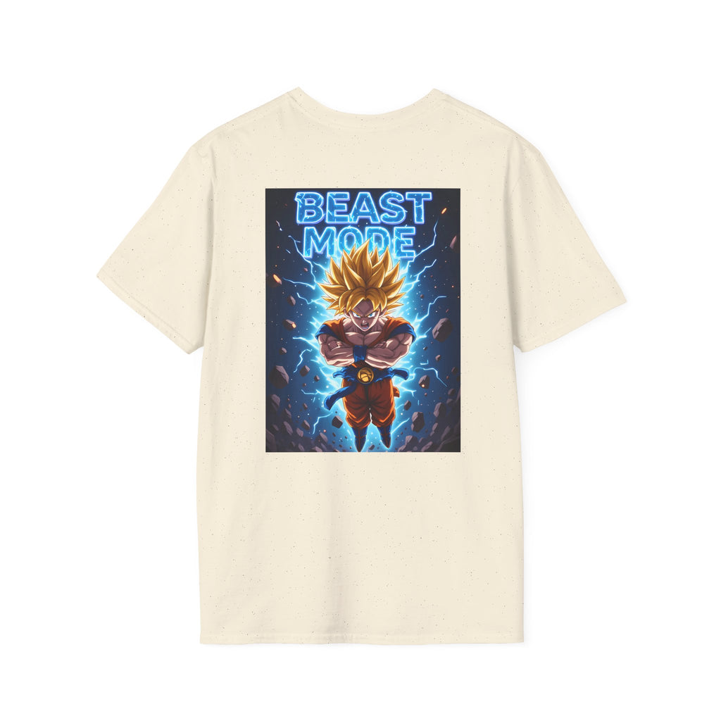 Goku Beast Mode Back Print T-Shirt — Anime Dragon Ball Fighter Tee