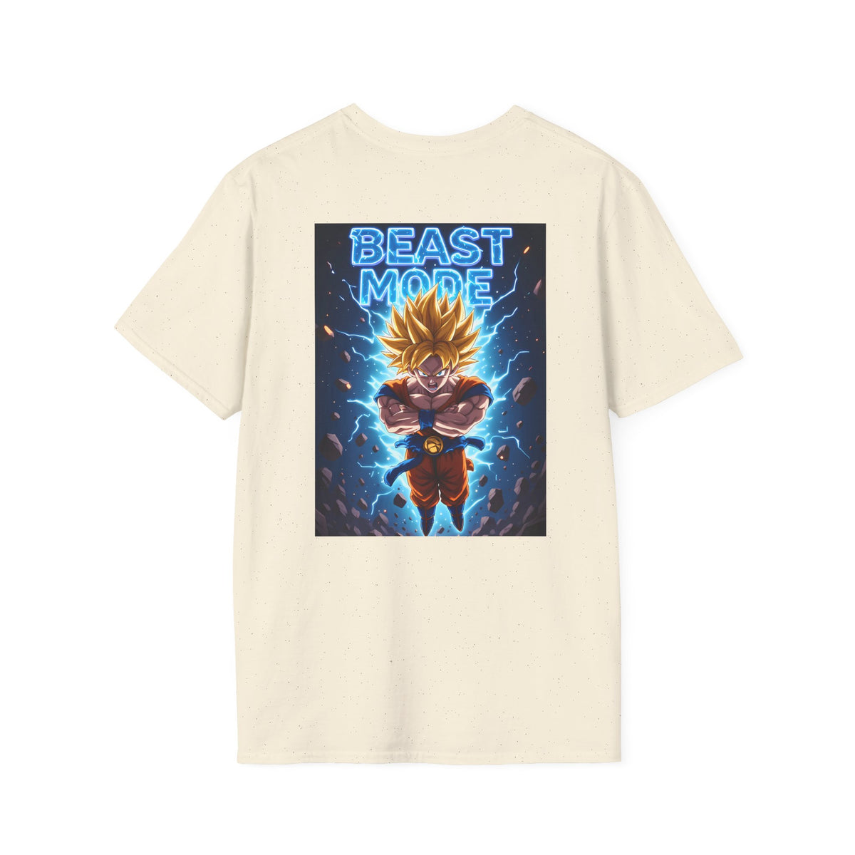 Goku Beast Mode Back Print T-Shirt — Anime Dragon Ball Fighter Tee