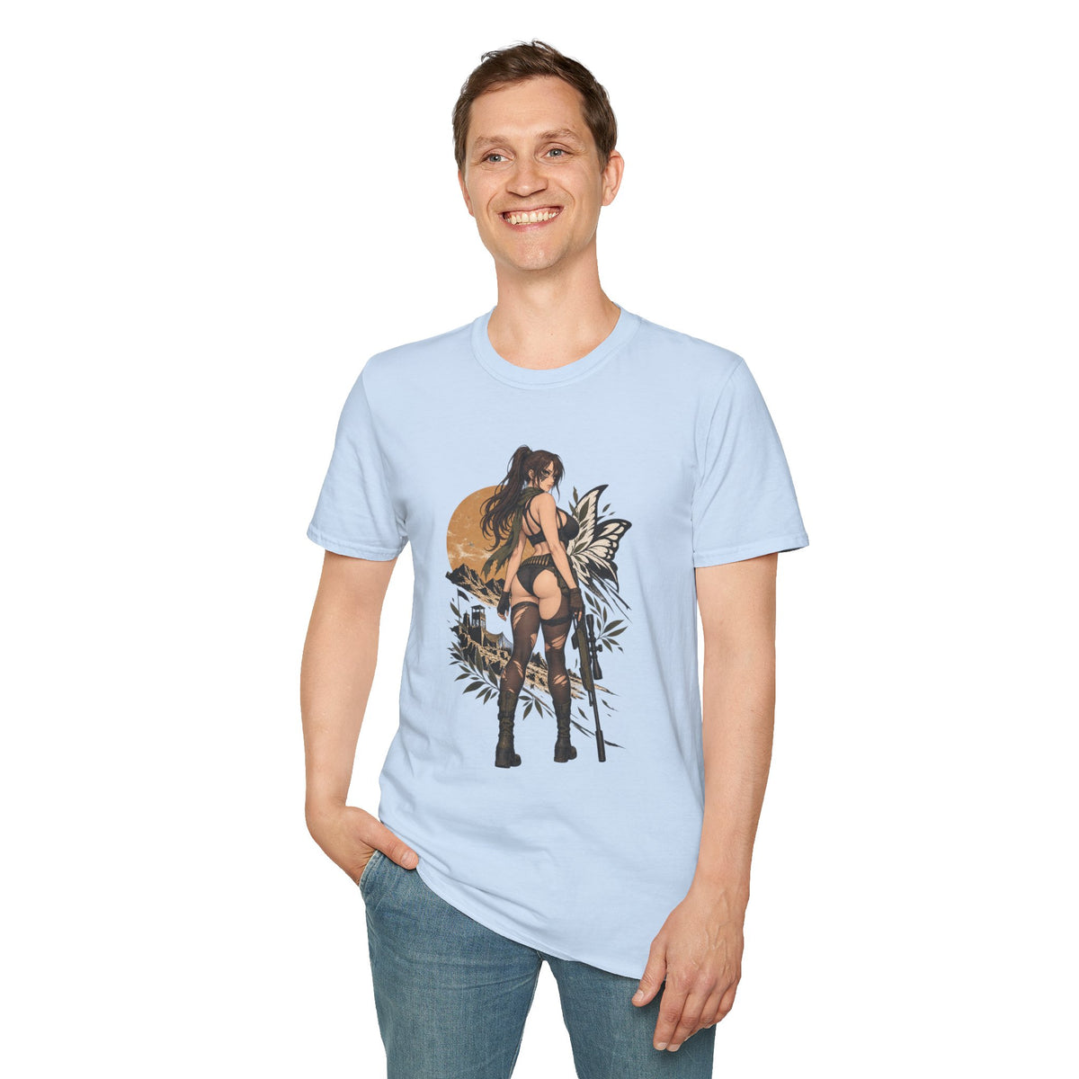 Metal Gear | Quiet | Sexy Pin Up Fantasy Sniper Girl T-Shirt