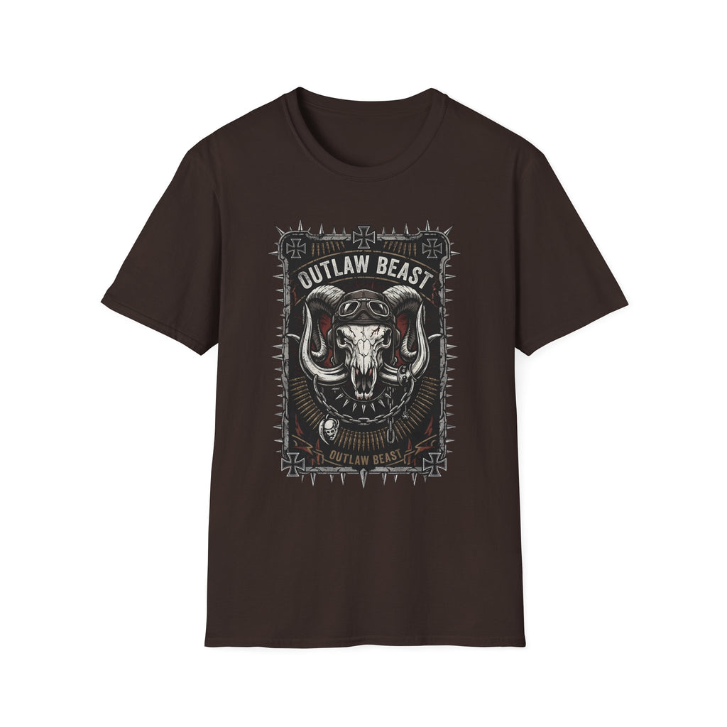 Outlaw Beast Skull T-Shirt — Biker Ranch Graphic Tee