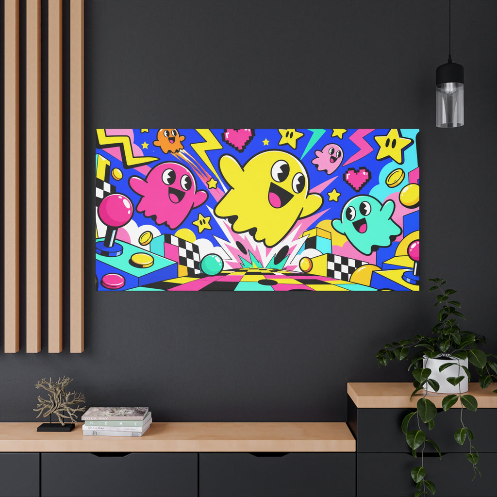 Wall art | Arcade Chaos: Retro Pop Art Print