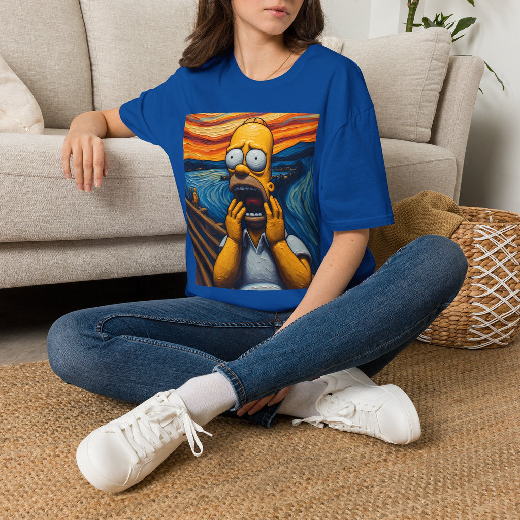 Homer Scream T-Shirt — Parody Pop Art Graphic Tee