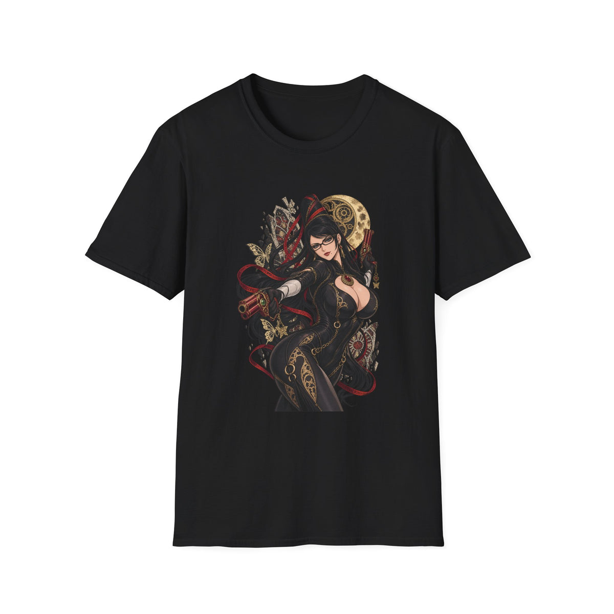 Bayonetta | Sexy Gothic Gaming Anime Pin Up Girl | Gothic Sorceress T-Shirt