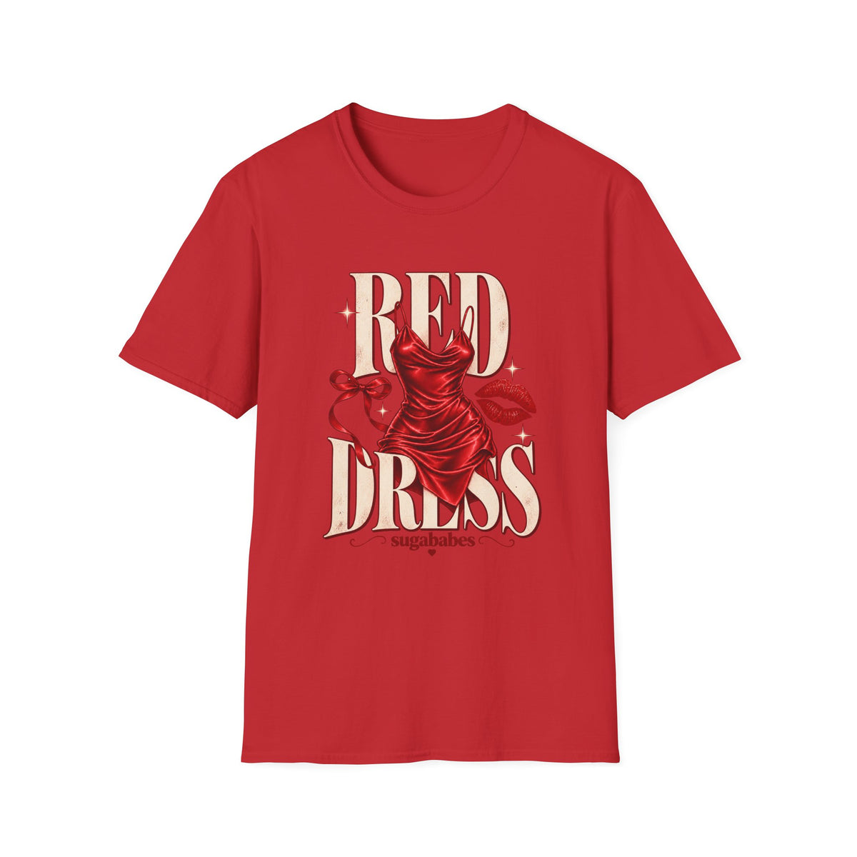 Red Dress | Sugababes Retro Pinup Graphic T Shirt