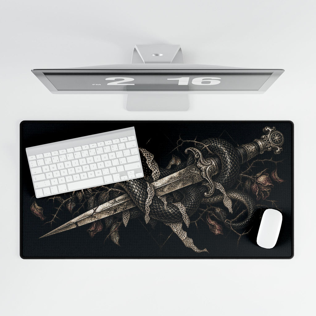 Mouse Mat | Snake and Dagger | Gothic Desk Pad