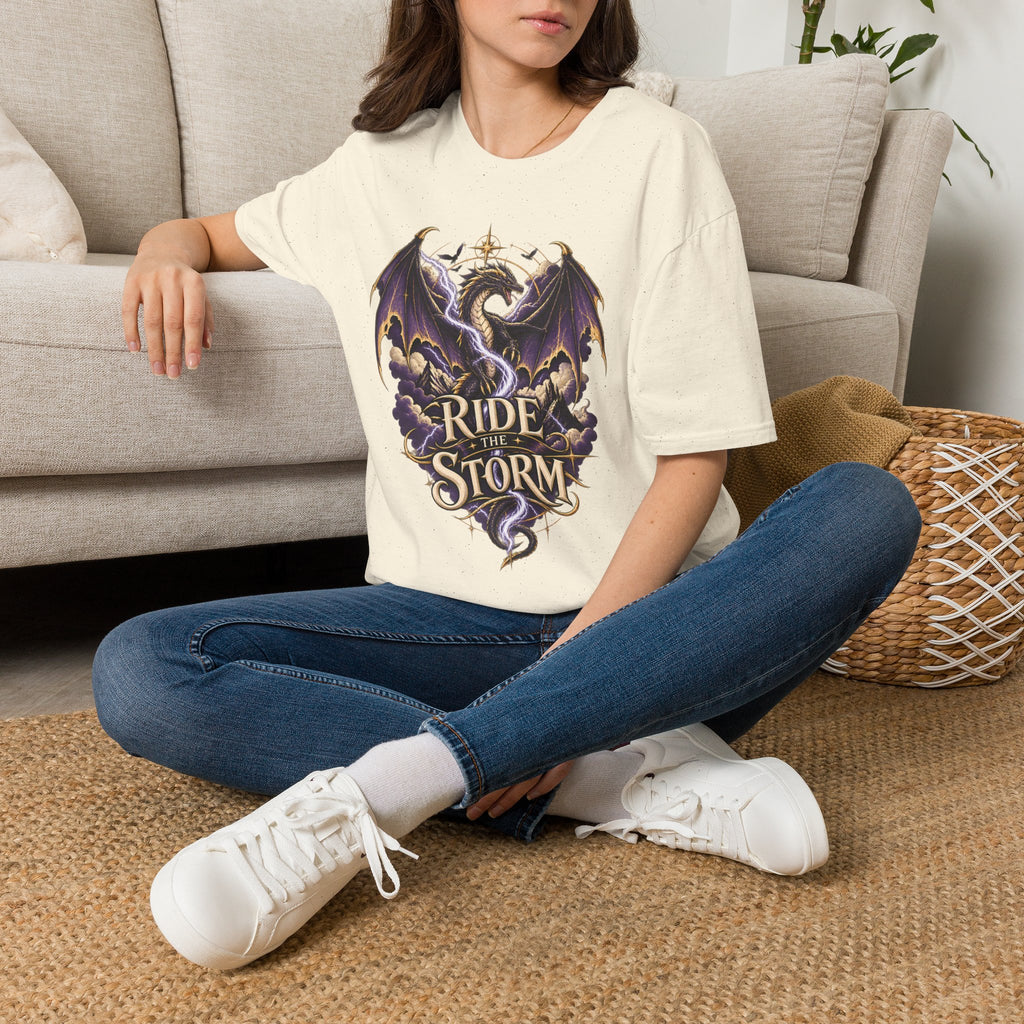 Ride the Storm | Fourth Wing Book Inspired Dragon T Shirt