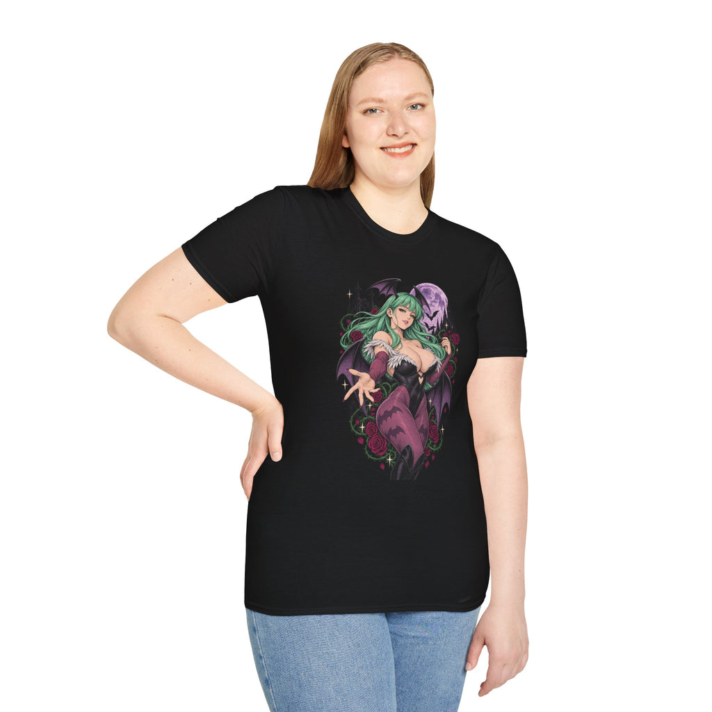 Morrigan | Sexy Succubus Pin Up Girl | Gothic Sorceress Halloween Gamer T-Shirt