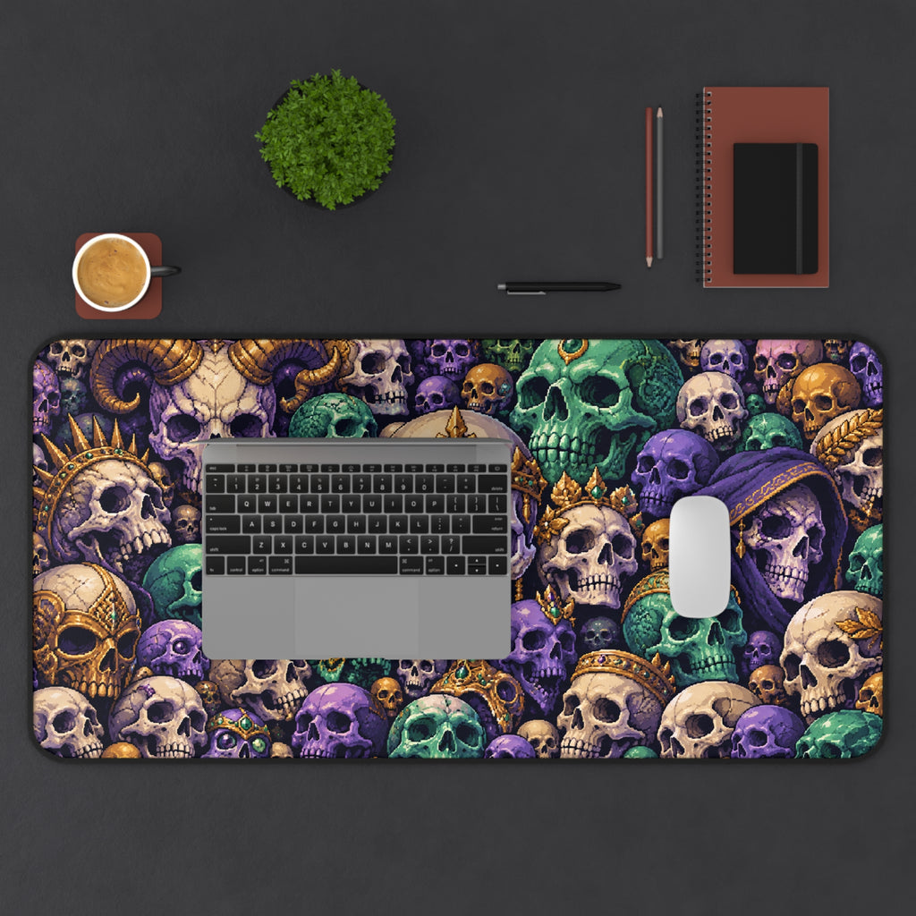 Pixel Skull Vault | Retro Gaming Skull Mosaic Art