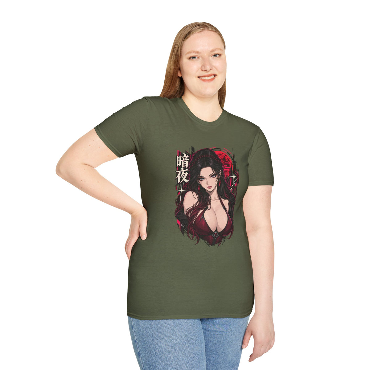 Noir | Sexy Anime Vampire Pin Up Girl | Waifu T-Shirt