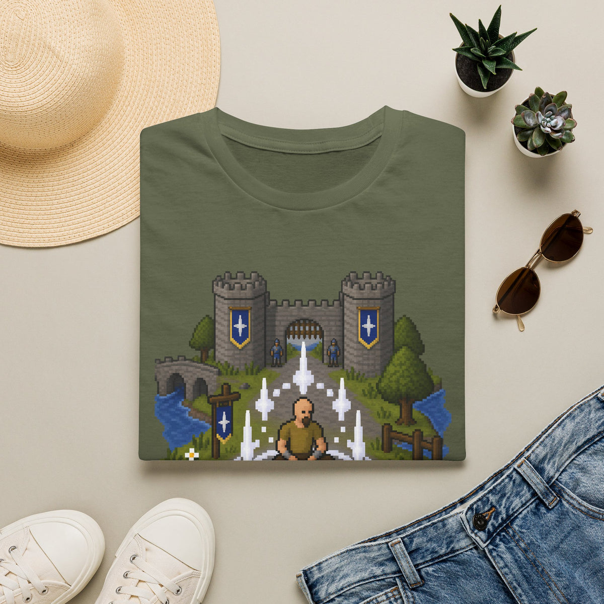 Lumbridge Castle Teleport Tee - Runescape / OSRS Inspired