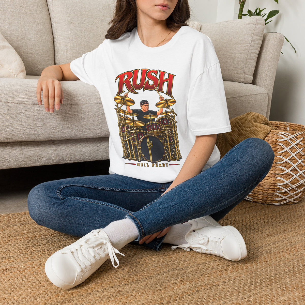 Rush | Neil Peart Drum Solo | Prog Rock Drummer Graphic T-Shirt