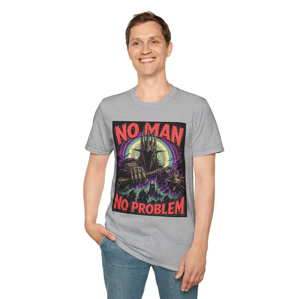 No Man No Problem T-Shirt — Retro Gothic Castle Graphic Tee