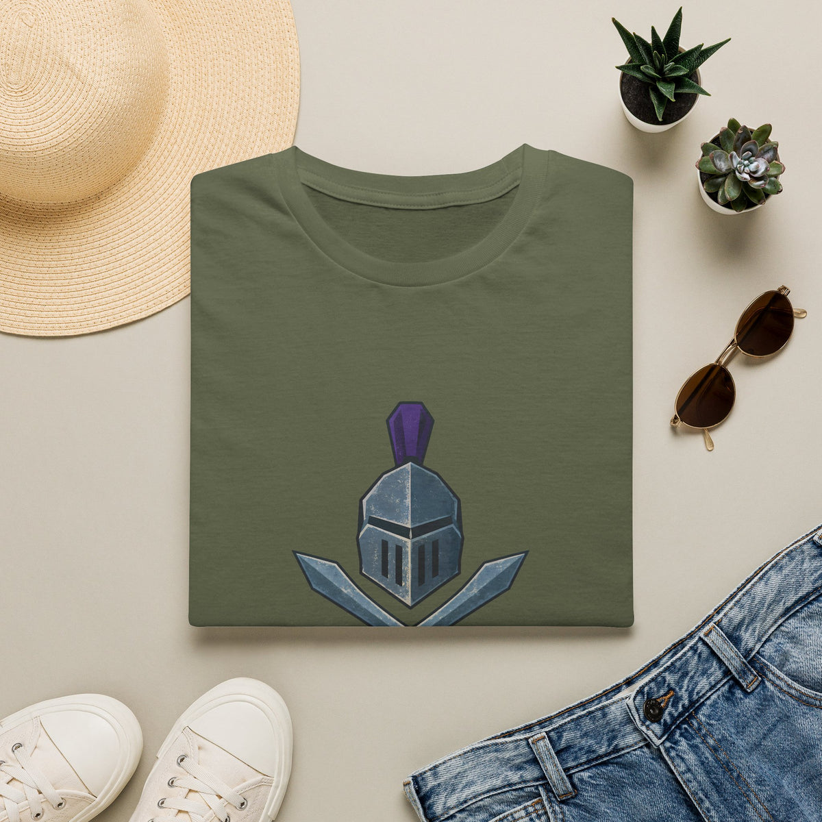 "Rune Class" OSRS / Runescape Inspired T-Shirt – Medieval Knight Helmet