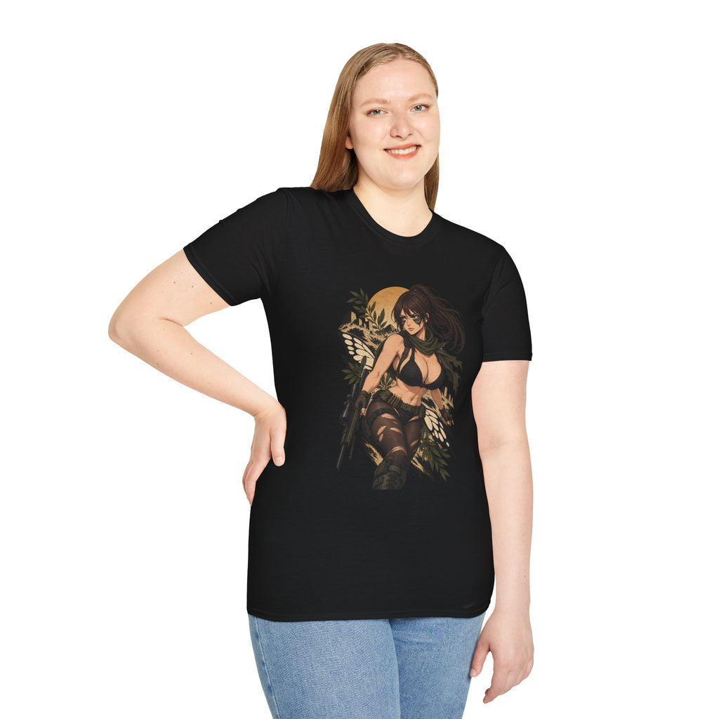 Quiet | Sexy Metal Gear Pin Up Girl | Anime Style Sniper Girl T-Shirt