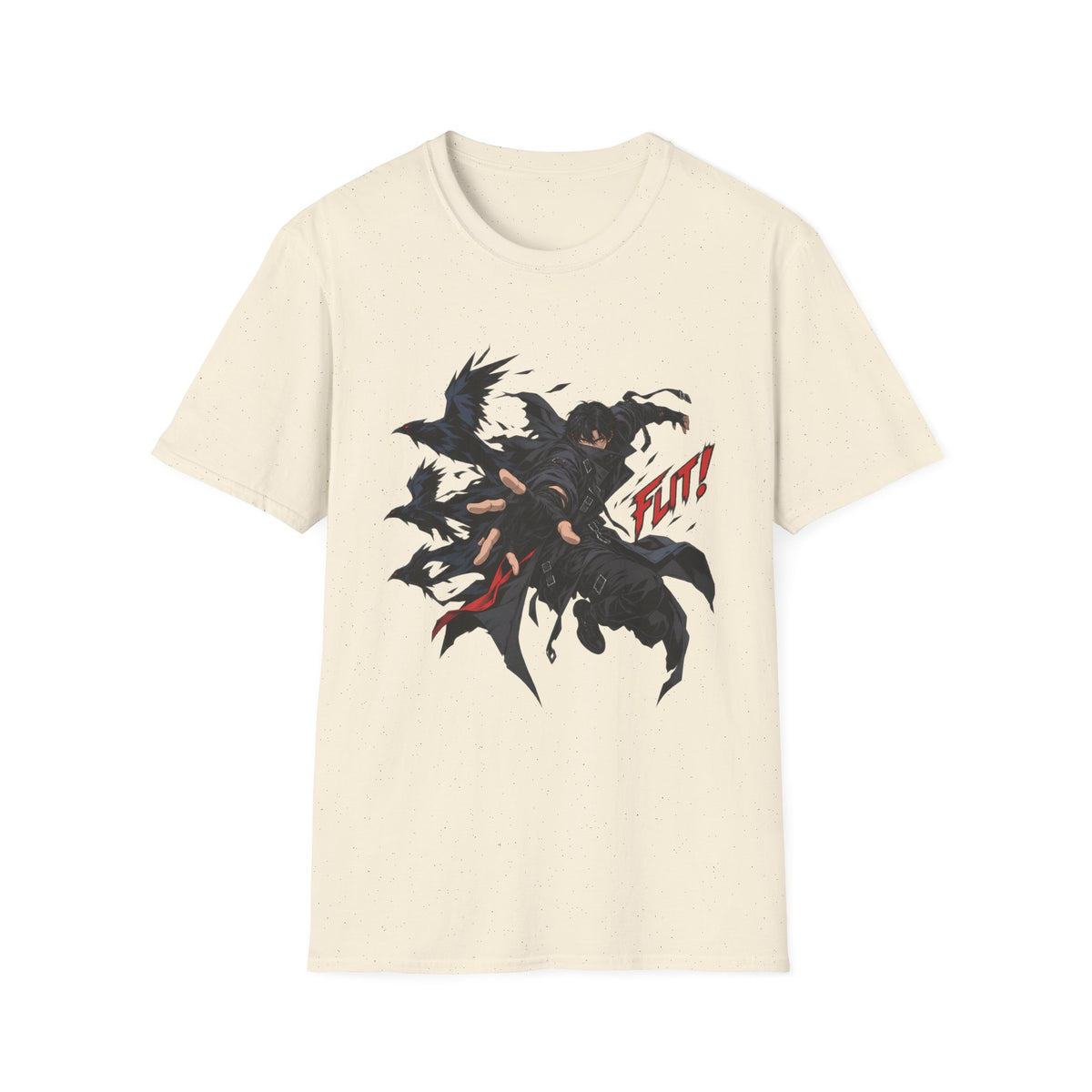 FLINT! | Dark Crow Japanese Anime Samurai Graphic Shirt