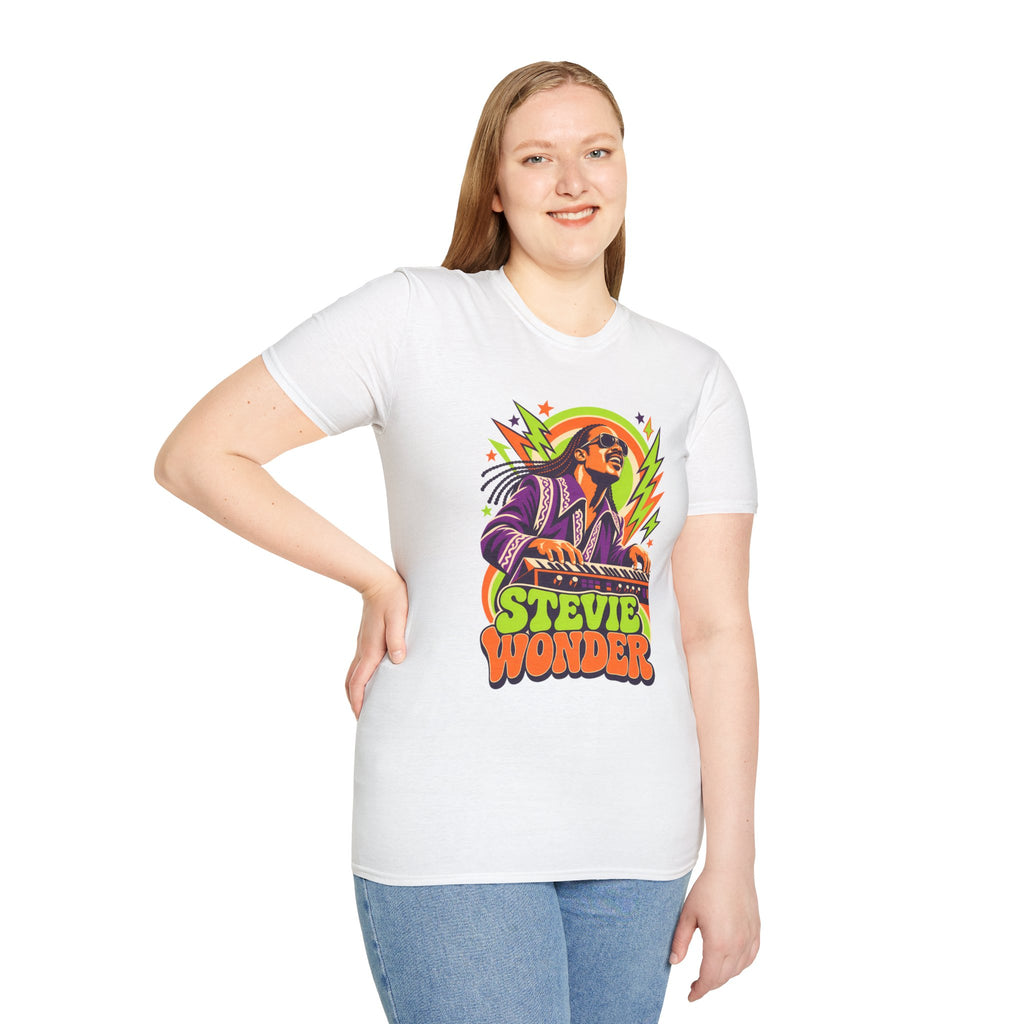 Retro Music Legend Stevie Wonder Graphic Tee