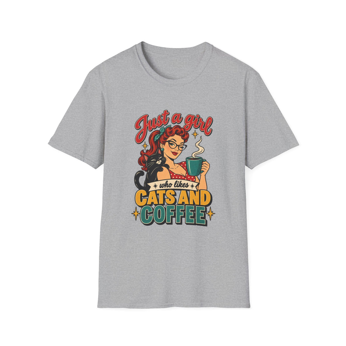 Just a Girl Who Likes Cats and Coffee Tee
