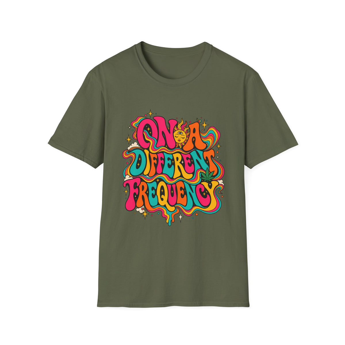 Psychedelic | On a Different Frequency | Graphic Tee