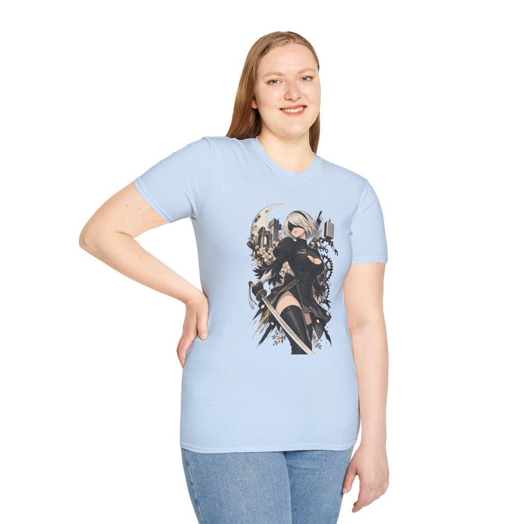 2B | Nier Automata | Anime Swordgirl Pin Up T-Shirt