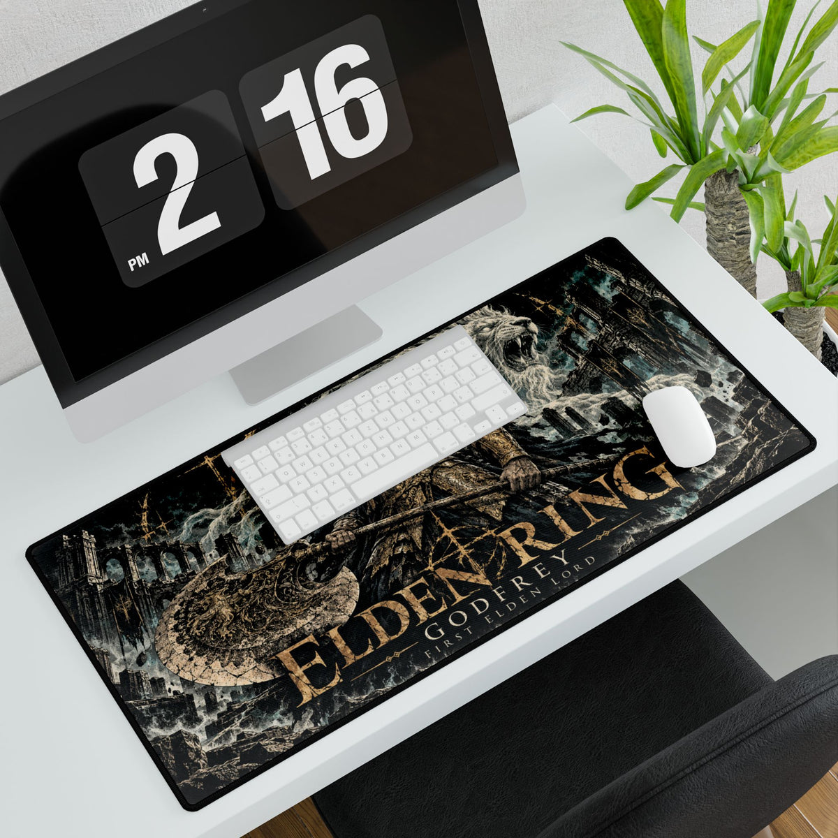 Elden Ring Godfrey Gaming Desk Mat | Large PC Mouse Pad