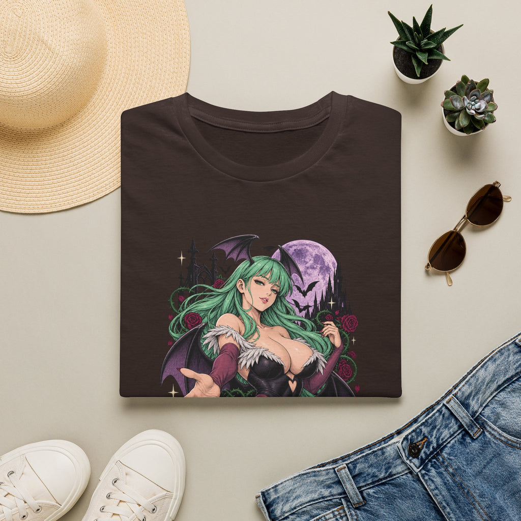 Morrigan | Sexy Succubus Pin Up Girl | Gothic Sorceress Halloween Gamer T-Shirt