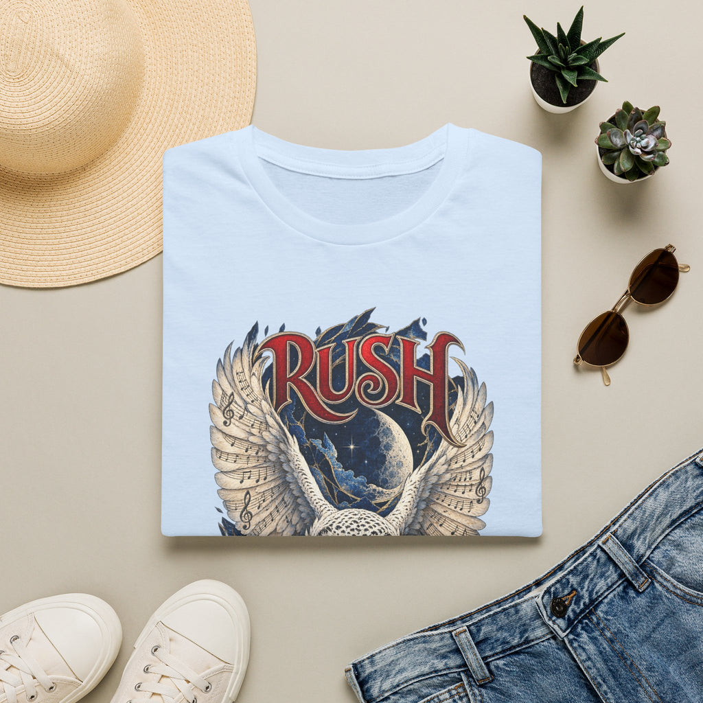 Rush | Fly by Night | Prog Rock | Owl Band Graphic T-Shirt