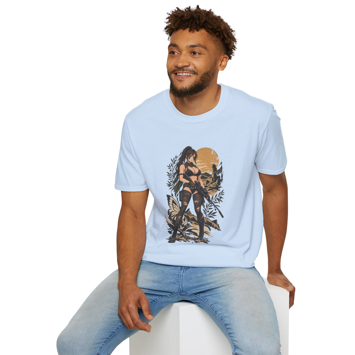 Quiet | Metal Gear | Sexy Sniper Pin up Fantasy Warrior Woman T-Shirt