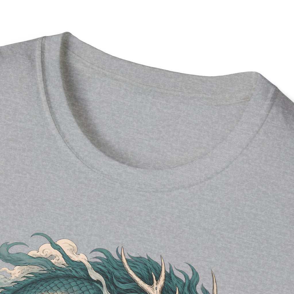 Mythic Dragon Warrior | Japanese Samurai and Serpent T Shirt