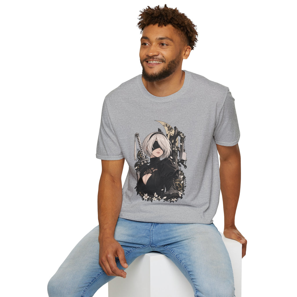 2B | Nier Automata | Anime Character Gothic T-Shirt