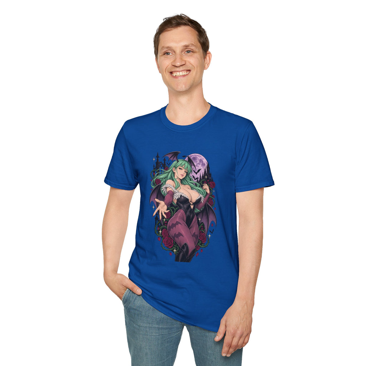 Morrigan | Sexy Succubus Pin Up Girl | Gothic Sorceress Halloween Gamer T-Shirt