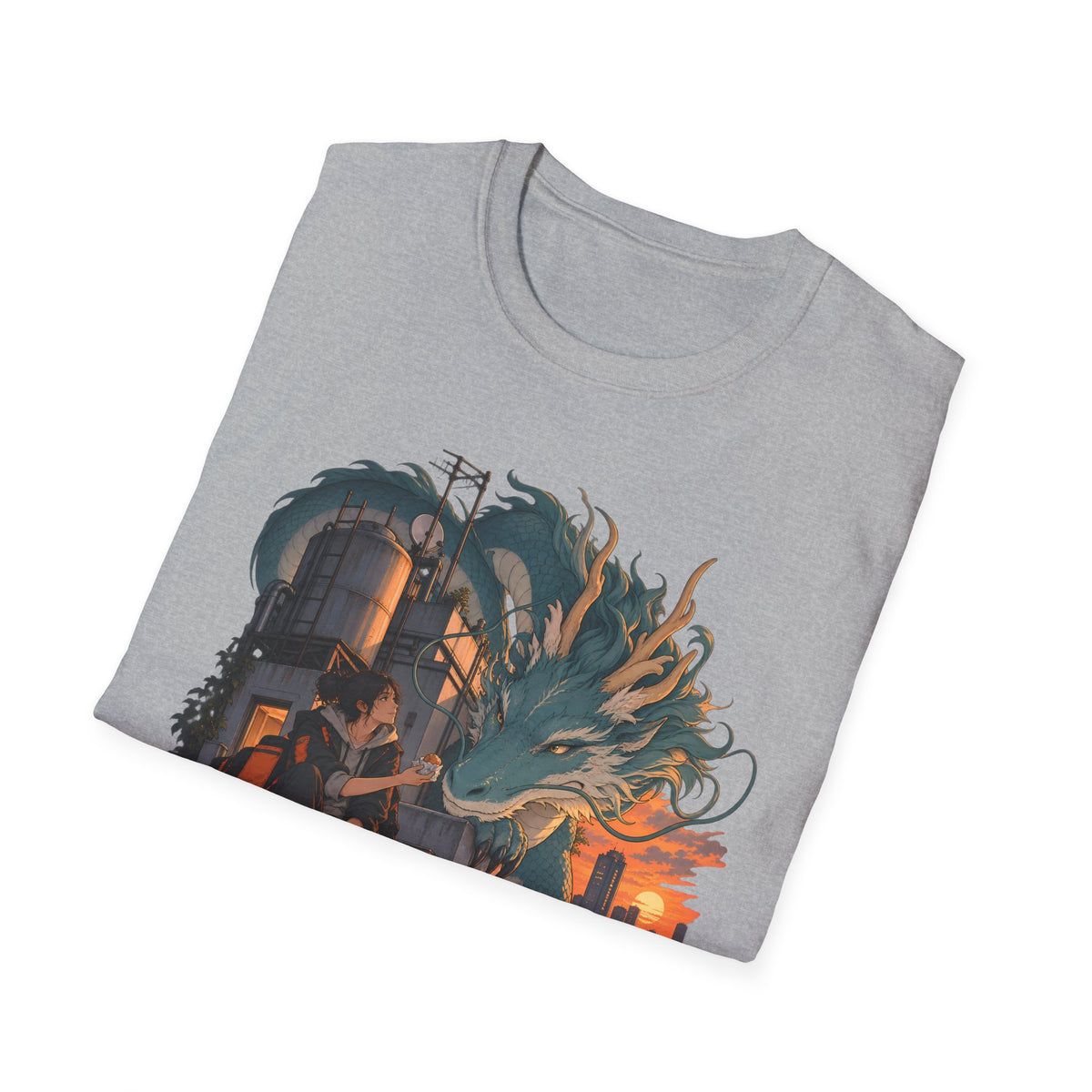 Serpent Cityscape | Urban Japanese Dragon T-Shirt