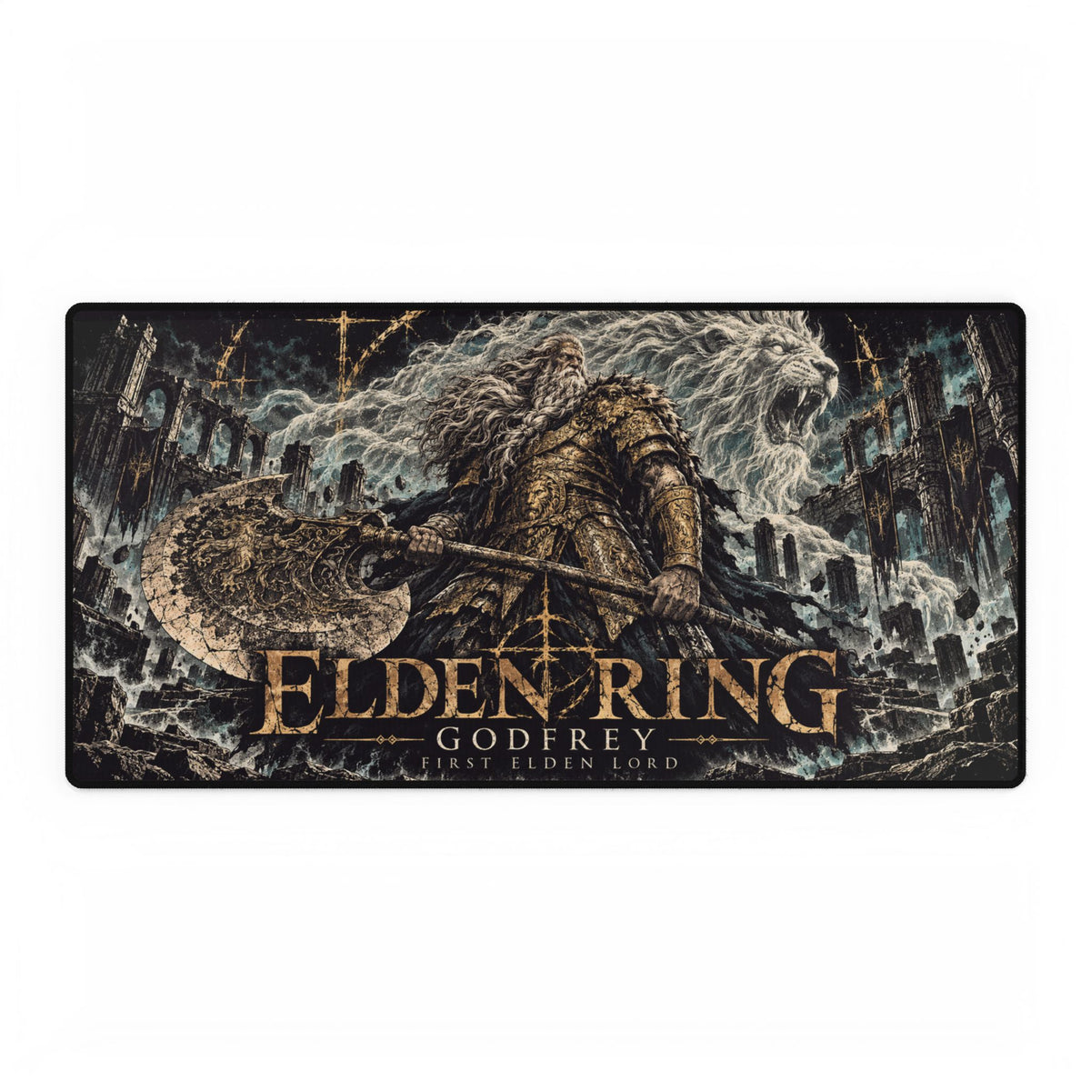 Elden Ring Godfrey Gaming Desk Mat | Large PC Mouse Pad