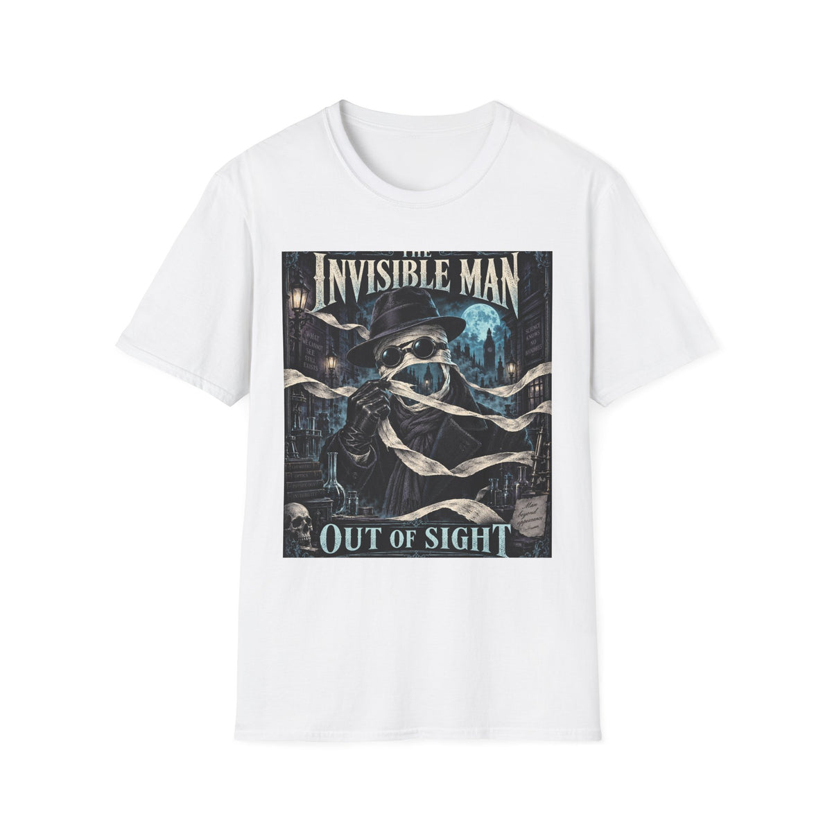 Invisible Man Graphic T-Shirt — Vintage Horror Novel Design