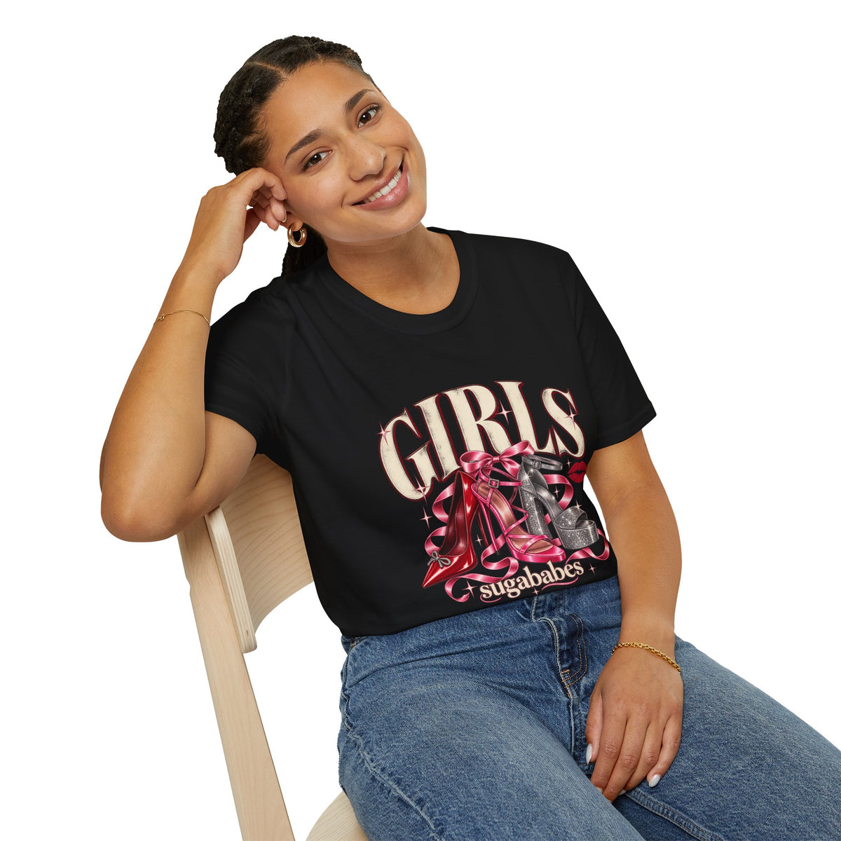 Sugababes |  Red Heels & Ribbons | Girls Night T Shirt