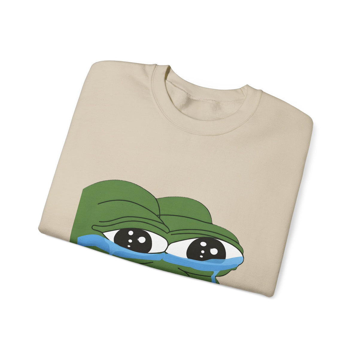 Crying Pepe Graphic Sweatshirt