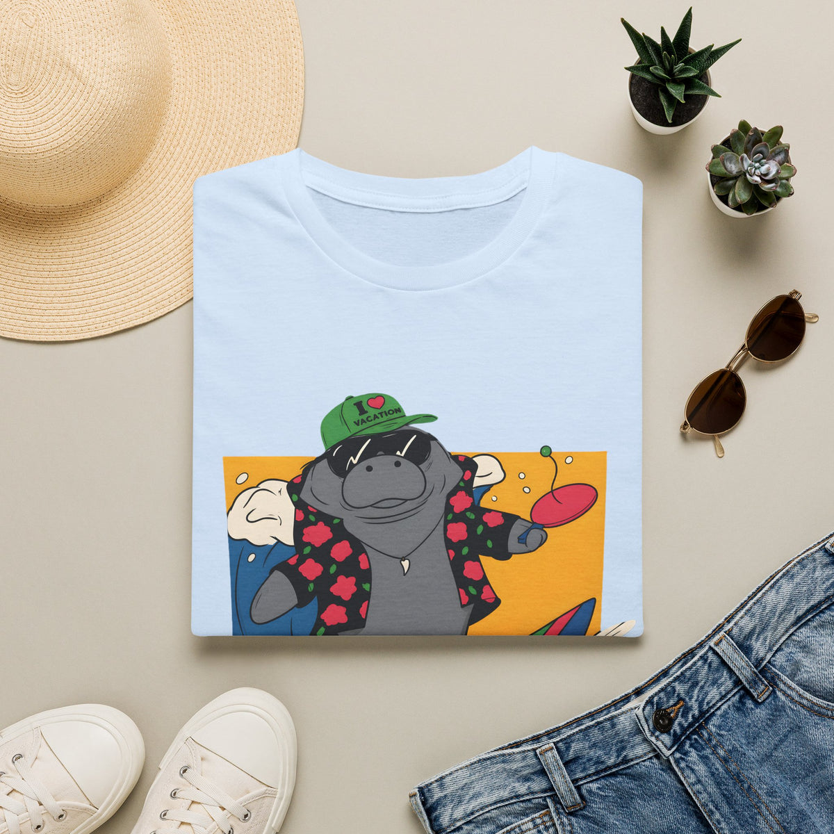 GTA 6 Inspired Jasons Summer Manatee T‑Shirt