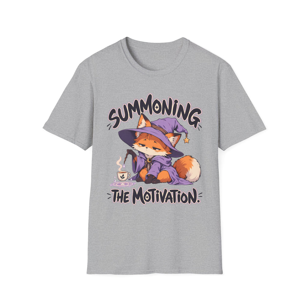Summoning The Motivation | Cute Anime Fox T-Shirt