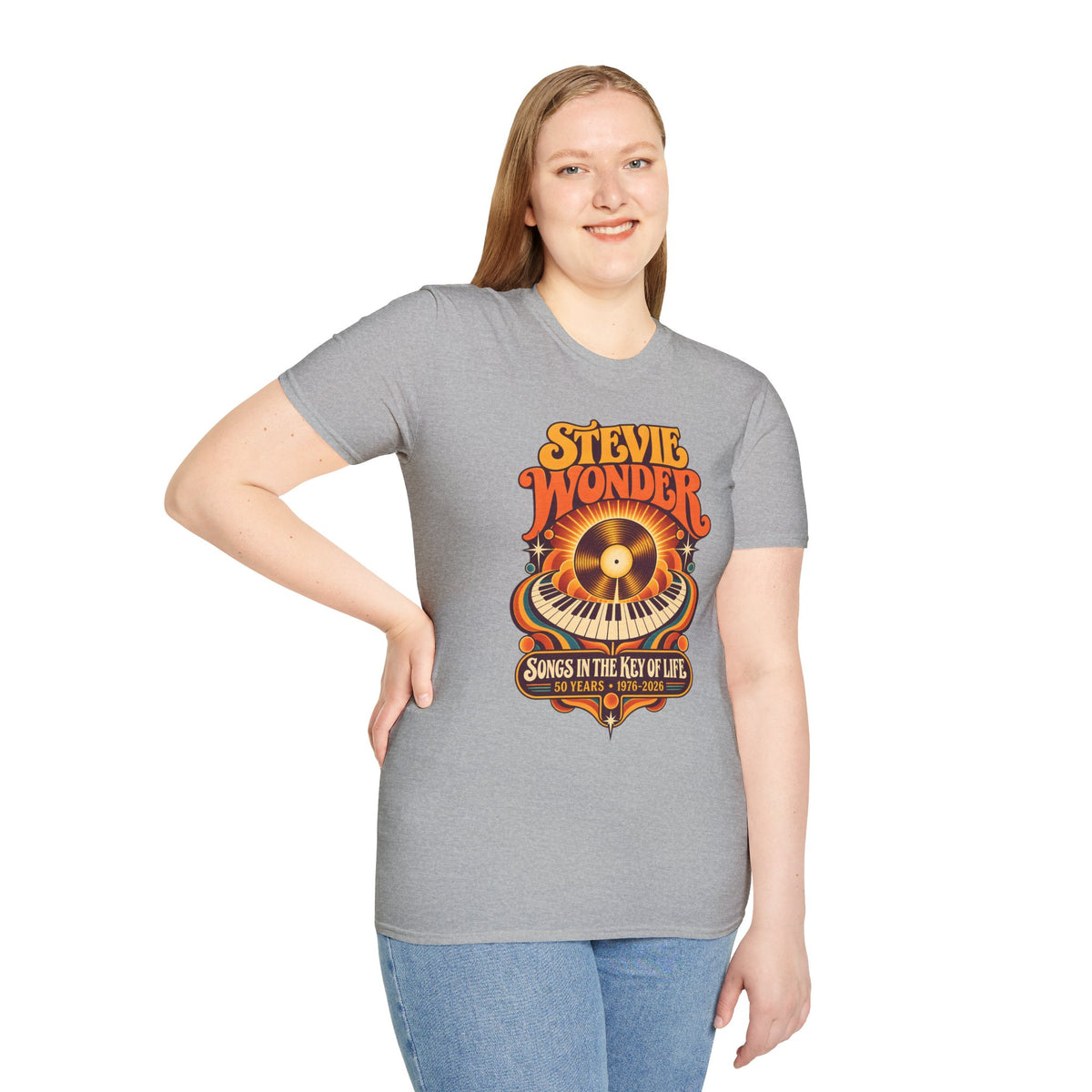 Stevie Wonder Retro Vinyl Tee - Songs In The Key Of Life Graphic T-Shirt